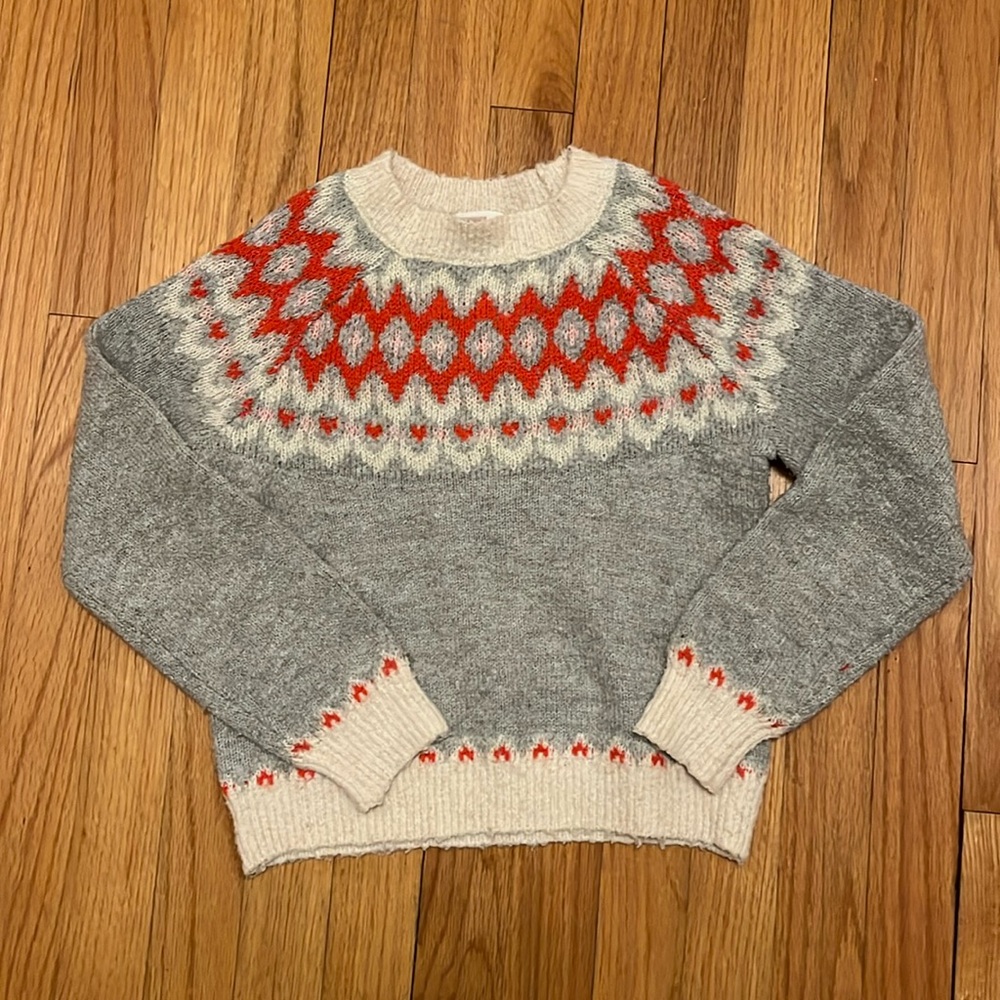 Cat & Jack Holiday Winter Sweater Medium Size 7-8 SOFT! Excellent Condition